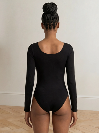 SMOOTH RIDER LONG SLEEVE BODYSUIT | Black
