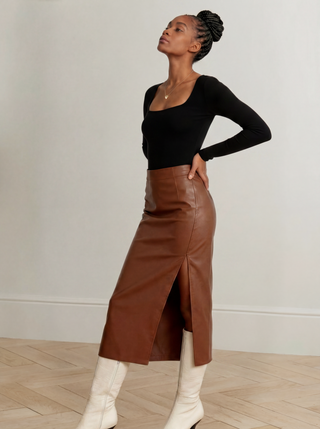 SMOOTH RIDER LONG SLEEVE BODYSUIT | Black
