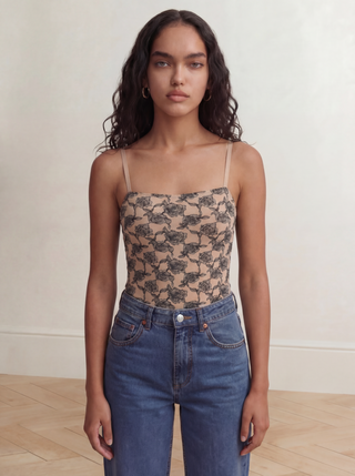 SMOOTH RIDER STRAPPY TANK | Floral Lace