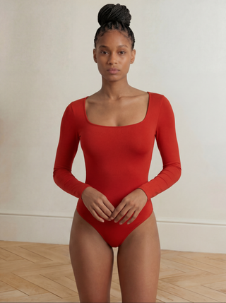 SMOOTH RIDER LONG SLEEVE BODYSUIT | Red