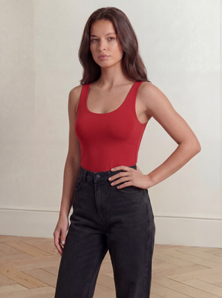 SMOOTH RIDER BOYFRIEND TANK | Red