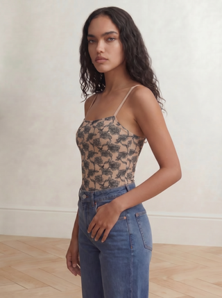 SMOOTH RIDER STRAPPY TANK | Floral Lace